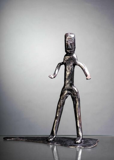 Metallskulptur Mensch